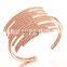 Rose Gold Bangle 16CM Opening Rhinestone Bangle In 925 Sterling Silver