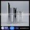 High end matt silver acrylic cosmetic plastic airless pump bottle,15ml,30ml,40ml,50ml airless cosmetic bottle blue color