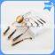 Wholesale New 4pcs toothbrush makeup BB cream foundation rose gold oval make up brushes multi-purpose makeup brush set