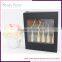 Tooth shape 5 pcs rose gold oval makeup brush set no MOQ