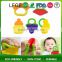 Food Grade Funny Baby Hanburger Teether Silicone Pendant Teether