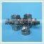 Liquid and air internal mixing flat fan spraying atomizing nozzles