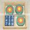 Wooden Froebel Gabe 5P Teaching Assist Tool Learning Educational Preschool Training Numbers and shapes toys