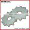 White high chemical stability customized moulding injection pom gear