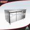 2 Door Stainless Steel Chest Chiller Kitchen Equipments