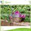Art Minds Natural Tree Bark and Iron Sheet Barrel Artificial Flower Basket Decoration