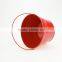 China Factory Wholesale Red Yellow Colored Decorative Antique Small Metal Buckets