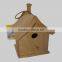 Top quality handmade wooden bird hose/pet house, decorated wooden bird house