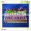 Bar Home Decoration Mdf Material Hanging String Letter Plate