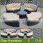Modern garden sectional sofa furniture outdoor rattan round sofa