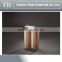 Elegant design travertine base console table with glass