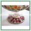 Holiday Decor Iridescent Colored Mosaic Hurricane Patterned Vase Tall Candle Holders for Weddings