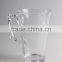 Custom logo printed clear cheap 16oz glass coffee mugs wholesale