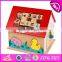 2017 new design funny toy children wooden multi activity cube W12D049