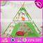 Indoor large playhouse toddler play tent most popular Indian toy teepee toddler play tent W08L011