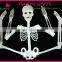 Halloween decorative glow plastic human skeleton