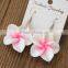 Hot Sell Hawaiian Plumeria Flower Earring Designs for Women