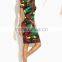 Guangzhou Clothing OEM Multicolor Sheath Polyester And Spandex Camo Print Dress