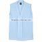 2016 Women V neck 6 colors Sleeveless Chiffon Blouses