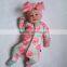 Wholesale newborn baby clothes romper print floral cotton clothes