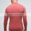 Cheap New Design Custom Long Sleeve Two Button Placket Red Men's Cotton Spandex 200gsm Casual Skinny Body Slim Fit Polo Shirt