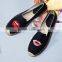 Wholesale Casual Ladies Flat Loafer Shoes woman summer fashion sandals breathable casual slip-on shoes