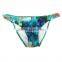 2017 new design full printing braided trim sexy swimwear woman bikini