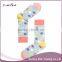 Fashion pinkycolor combed cotton dot women socks