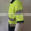 Hi Vis short sleeve safety reflective shirt two-tone generic tape birdeye security polo shirt