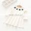 Wholesale long sleeve solid color girls cotton one piece dress