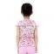 Mommyhome floral baby icing tee shirts flutter sleeve girls top M7030102
