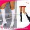 Women Knee High Casual Socks Striped Cotton Stockings