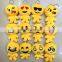 Wholesale yellow emoji plush key chain toys