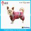 Top quality polyester big dog rain coat with safety reflective stripe