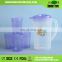 Bpa Free Colorful Plastic Cold Water Kettle Jugs With Meansure Scale Line And Lid