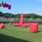 Advertising Red Large-Scale Inflatable Paintball Arena For Sports Games