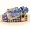 woman ladies trendy diamond waist belt match jeans