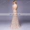 New Arrival Champagne Color Beaded Mermaid Sexu Back Open Evening Dress 2015 In Lebanon