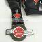 Black nickel Plating medal with custom wording logo and custom medal ribbon for sport events