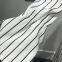 White Color Stripe Horn Sleeve Muslim Dress