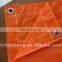 0.6mm orange color laminated PVC tarpaulin for ex-factory price