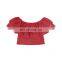 Toddler Newborn Baby Girl  Outfits Off Shoulder Pink Lace Tops multiple choice