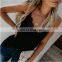Wholesale 2020 V Neck Backless Mesh Lace Woman Sexy Tank Tops
