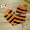 Baby Halloween Leg Warmer Orange Striped polka dot Design Knee pad Infant crawling knee protector