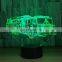 7 Color 3D Lamp LED Night Light Change Touch Car Lamp Christmas Presents