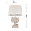 Nordic hotel craft decoration brown handmade lamp antique creative animal table lamp for bedside