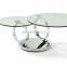 Coffee Tea Table Tempered Glass Top Table