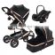 Wholesale new luxury baby stroller 3 in 1 cochesitos de bebe 3 en 1