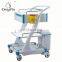 High-strength Alloy ABS 3 Layers Tool Trolley Cart Emergency Trolley for Hospital