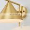 Nordic Copper Brass Pendant Light Lamp Led Golden Modern Wall Light Bedroom Dinning Bar Led Light